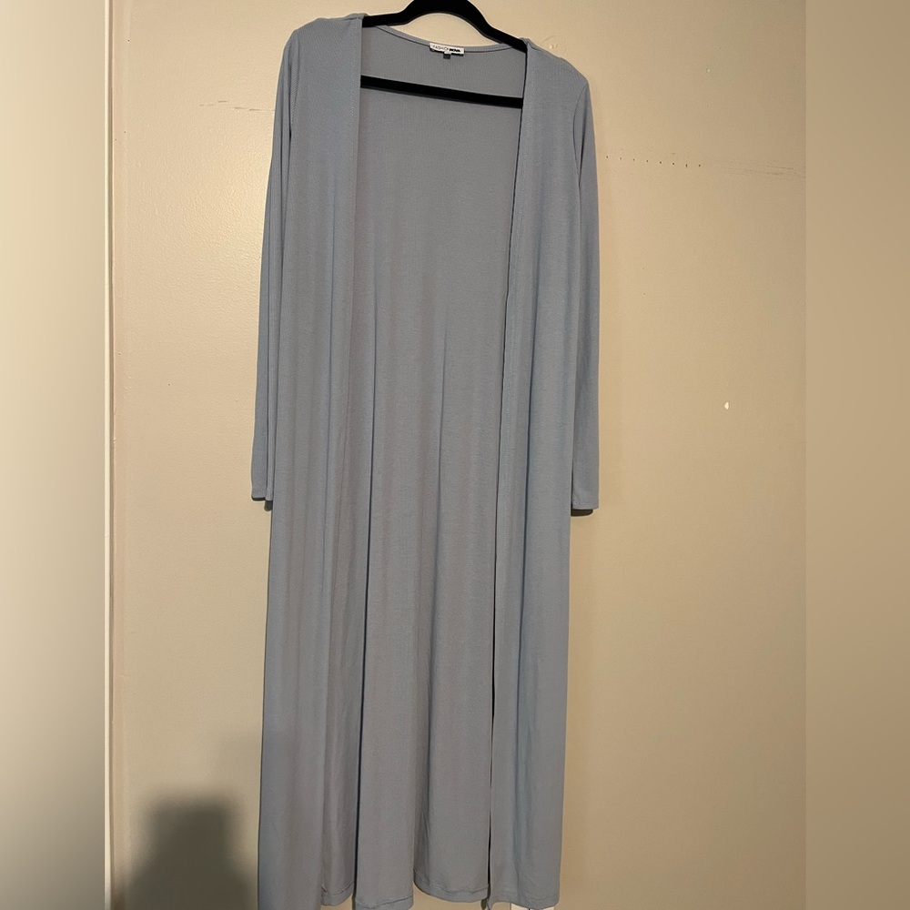 Fashion Nova Light Blue Women's Cardigan Medium